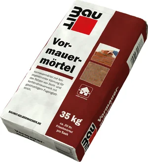 Baumit Vormauermörtel 35 kg für Sichtmauerwerk, geeignet für Heimwerkerprojekte, leicht zu verarbeiten und stabil.