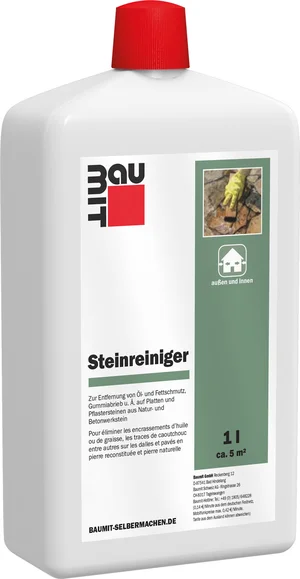 Baumit steenreiniger is verkrijgbaar in een plastic fles van 1 liter.