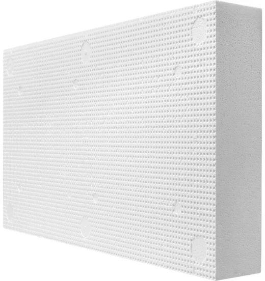 Sokkel- en perimeterisolatieplaat 035 van Baumit wordt specifiek gebruikt voor de isolatie van de plint van het huis.