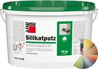 Baumit silicaatpleister met een korrelgrootte van 1,5 mm is verkrijgbaar in gekleurde emmers van 25 kg.