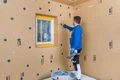 De houtvezelisolatieplaten worden bevestigd met het Thermotop S1 korte schroefanker.