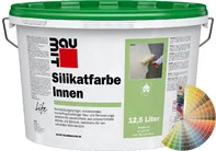 Productafbeelding: Baumit binnensilicaatverf in een emmer van 12,5 liter met Baumit kleurenwaaier.