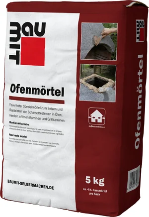 Baumit kachelmortel is verkrijgbaar in papieren zakken van 5 kg.