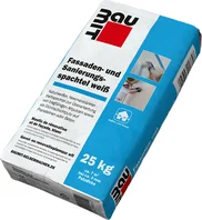 Baumit witte gevel- en renovatieplamuur is verkrijgbaar in papieren zakken van 25 kg.
