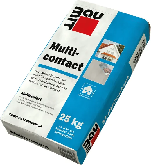 Baumit Multicontact is verkrijgbaar in papieren zakken van 25 kg.